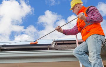 Downhead soft wash roof cleaning